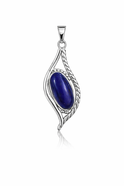Lapis Pendant Sterling Silver