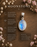 Moonstone Pendant Sterling Silver