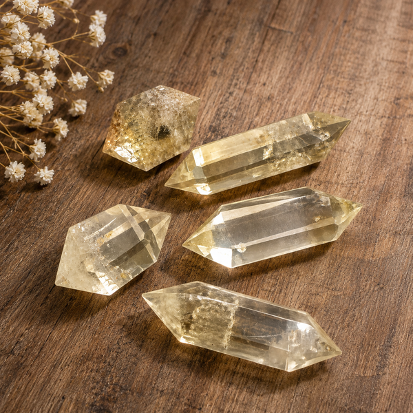 Citrine Natural Double Terminated Point