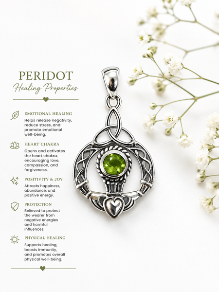 Sterling Silver Peridot Pendant