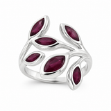 Sterling Silver Ruby Ring size 7