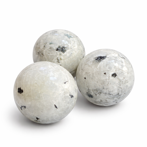 Rainbow Moonstone Spheres