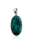 Chrysocolla Malachite Pendant Sterling Silver