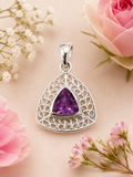 Sterling Silver Amethyst Pendant