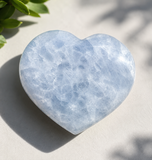 Blue Calcite Heart