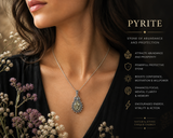 Sterling Silver Pyrite Pendant