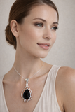 Black Onyx Pendant Sterling Silver