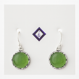 Sterling Silver Jade Earring