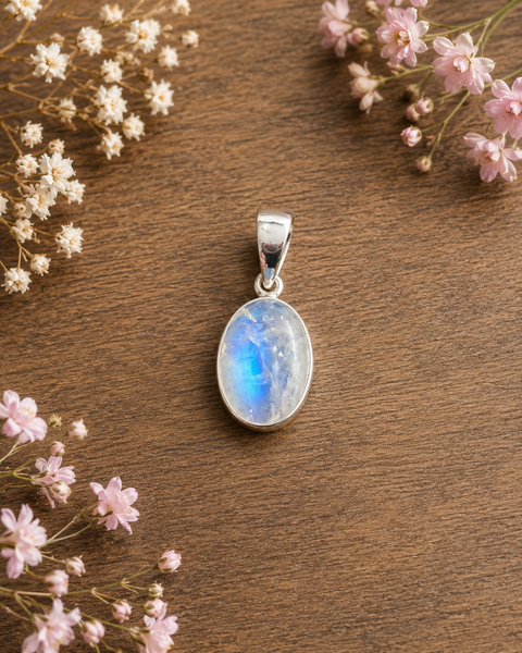 Moonstone Pendant Sterling Silver