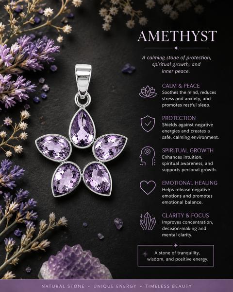 Sterling Silver Amethyst Pendant
