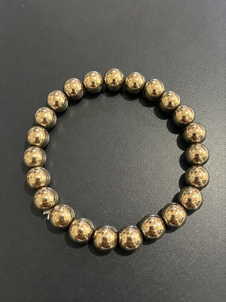 Pyrite Beaded Bracelet