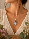 Sterling Silver Moonstone Pendant With Amethyst,Peridot And Blue Topaz