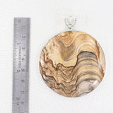 Natural Picture Jasper Pendant 925 Sterling Silver Jewelry