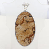 Natural Picture Jasper Pendant 925 Sterling Silver Jewelry