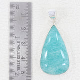 Beautiful Amazonite Plain Pendant 925 Sterling Silver Jewelry