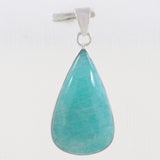 Beautiful Amazonite Plain Pendant 925 Sterling Silver Jewelry