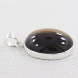 Beautiful Tiger Eye Pendant 925 Sterling Silver