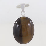 Beautiful Tiger Eye Pendant 925 Sterling Silver