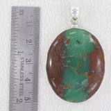 Natural Chrysoprase Pendant For Women's Jewelry 925 Sterling Silver