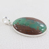 Natural Chrysoprase Pendant For Women's Jewelry 925 Sterling Silver