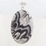 925 Sterling Silver Jewelry Natural Zebra Jasper Gemstone Pendant For Gift