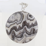 925 Sterling Silver Jewelry Natural Zebra Jasper Gemstone Pendant For Gift