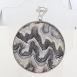 925 Sterling Silver Jewelry Natural Zebra Jasper Gemstone Pendant For Gift