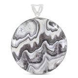 925 Sterling Silver Jewelry Natural Zebra Jasper Gemstone Pendant For Gift