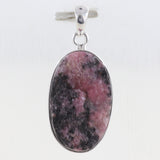 925 Sterling Silver Rhodonite Pendant