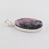 925 Sterling Silver Rhodonite Pendant