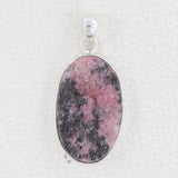 925 Sterling Silver Rhodonite Pendant