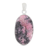 925 Sterling Silver Rhodonite Pendant