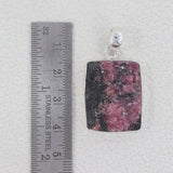 925 Sterling Silver Rhodonite Pendant