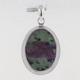 925 Sterling Silver Ruby Zoisite Pendant