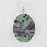 925 Sterling Silver Ruby Zoisite Pendant