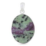 925 Sterling Silver Ruby Zoisite Pendant