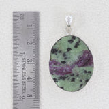 925 Sterling Silver Ruby Zoisite Pendant