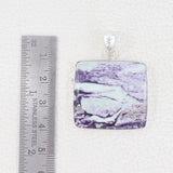 925 Sterling Silver Kammererite Plain Pendant