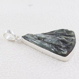 Natural Seraphinite 925 Sterling Silver Pendant