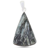 Natural Seraphinite 925 Sterling Silver Pendant