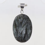 Natural Seraphinite 925 Sterling Silver Pendant