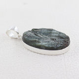 Natural Seraphinite 925 Sterling Silver Pendant