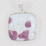 Sterling Silver Pink Tourmaline Pendants