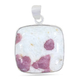 Sterling Silver Pink Tourmaline Pendants