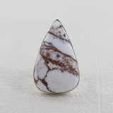 Beautiful Wild Horse Jasper Plain Ring 925 Sterling Silver