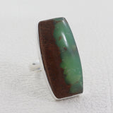 Chrysoprase Ring 925 Sterling Silver