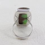 Chrysoprase Ring 925 Sterling Silver