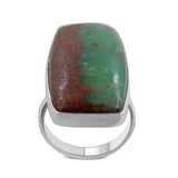 Chrysoprase Ring 925 Sterling Silver