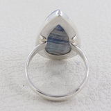 Blue Rhodochrosite 925 Sterling Silver Ring