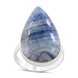 Blue Rhodochrosite 925 Sterling Silver Ring